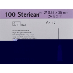 Sterican Nadel 24g 0.55x25mm Lila Luer 100 Stück