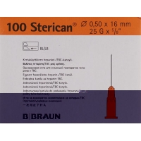 Sterican Nadel 25g 0.50x16mm Orange Luer 100 Stück