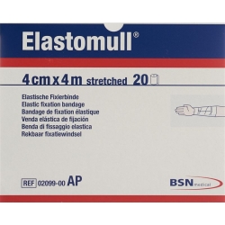 Elastomull Gazebinde Weiss 4mx4cm 20 Stück