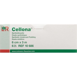 Cellona Synthetikwatte 6cmx3m Weiss Rolle 6 Stück