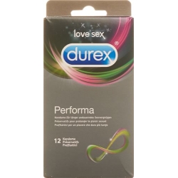 Durex Performa Präservativ für längeren Sex 12 Stück