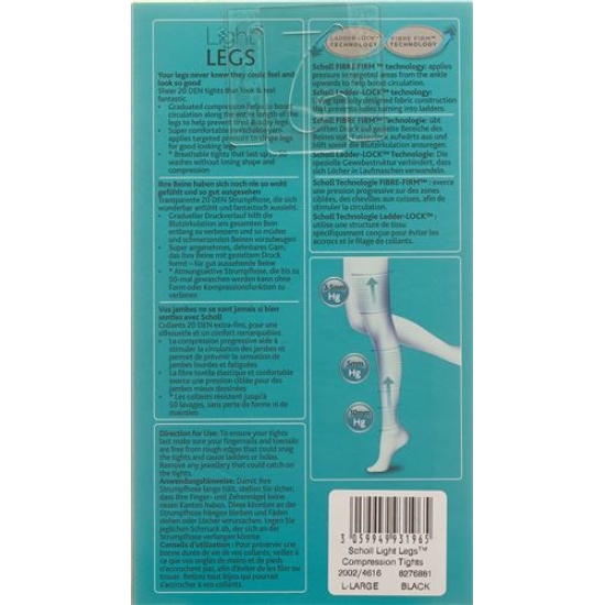 Scholl Lightlegs Strumpfhose 20 DEN L Schwarz 1 Paar buy online