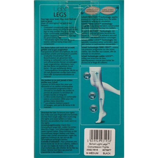 Scholl Lightlegs Strumpfhose 20 DEN M Schwarz 1 Paar buy online