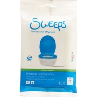 Sweeps Feuchttücher Toilettensitz 12 Beutel 15 Stück