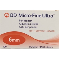 BD Micro-Fine Ultra Pen-Nadel 0.25x6mm 100 Stück