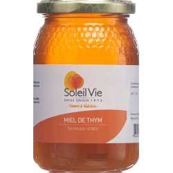 Soleil Vie Thymianhonig 100% Natürlich Flasche 500g