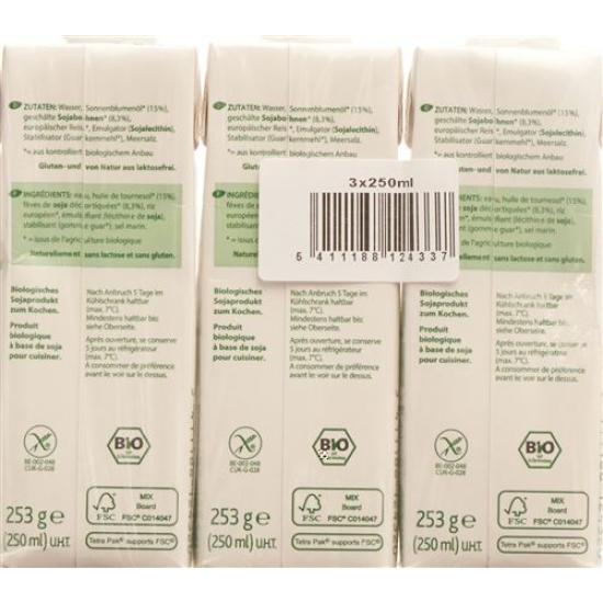 Provamel Bio Soja Kochcrème Cuisine 3x 250ml buy online