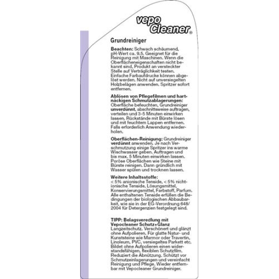Vepocleaner Grundreiniger Kanister 10L buy online