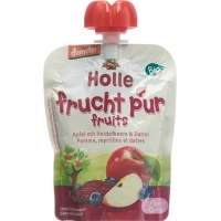Holle Pouchy Apfel mit Heidelb&dattel 90g