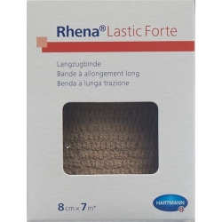 Rhena Lastic Forte 8cmx7m Hautfarbig 10 Stück
