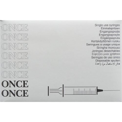 Once Einmalspritze Luer 2ml Zentrisch 100 Stück