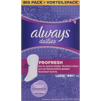 Always Slipeinlage Profresh Large Vorteilsp 40 Stück