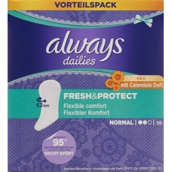 Always Panty Liners Fresh & Protect Normal Calendula Fragrance 56 pieces