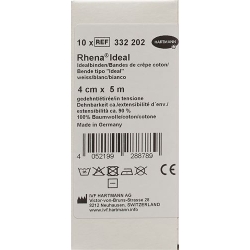 Rhena Ideal Elastische Binde 4cmx5m Weiss 10 Stück
