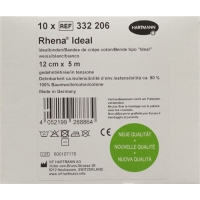 Rhena Ideal Elastische Binde 12cmx5m Weiss 10 Stück