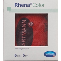 Rhena Color Elastic Bandages 6cmx5m Red