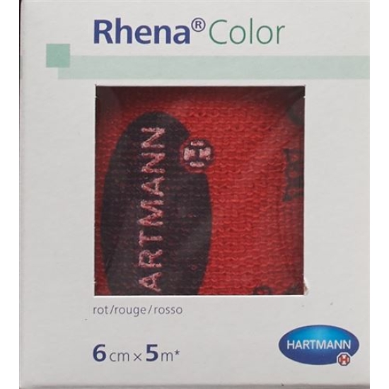 Rhena Color Elastic Bandages 6cmx5m Red buy online