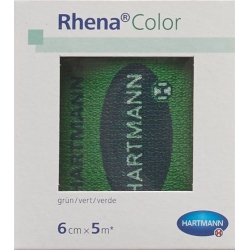 Rhena Color Elastic Bandages 6cmx5m Green
