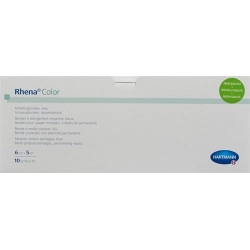 Rhena Color Elastische Binden 6cmx5m Bl Off 10 Stück