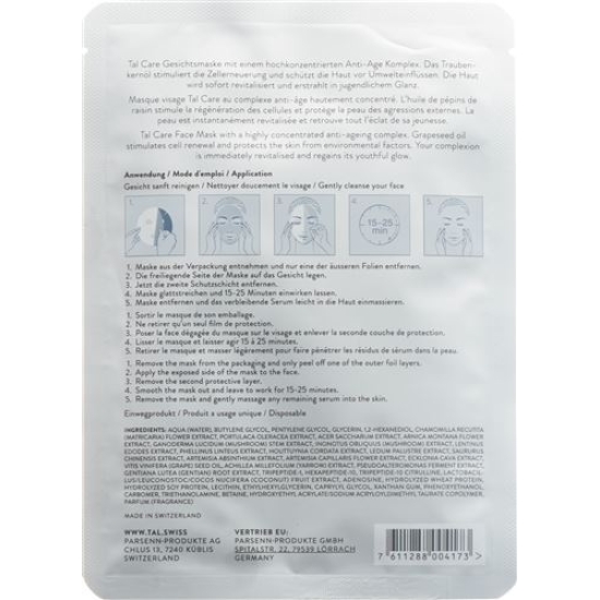 Tal Care Gesichtsmaske 6 Beutel 20ml buy online