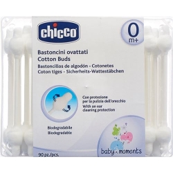 Chicco Sicherh Wattestaeb Sicurnet Baumw 0m+ 90 Stück