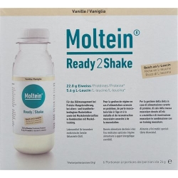 Moltein Ready2shake Vanille 6 Flasche 24g