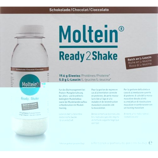 Moltein Ready2shake Schokolade 6 Flasche 24g buy online