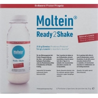 Moltein Ready2shake Erdbeere 6 Flasche 24g