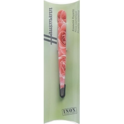 Hausmann Tweezers Slanted Roses Pink Design Roses