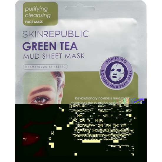 Skin Republic Green Tea Mud Sheet Face Mask Beutel buy online