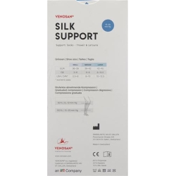 Venosan Silk A-d Support Socks S Black 1 pair
