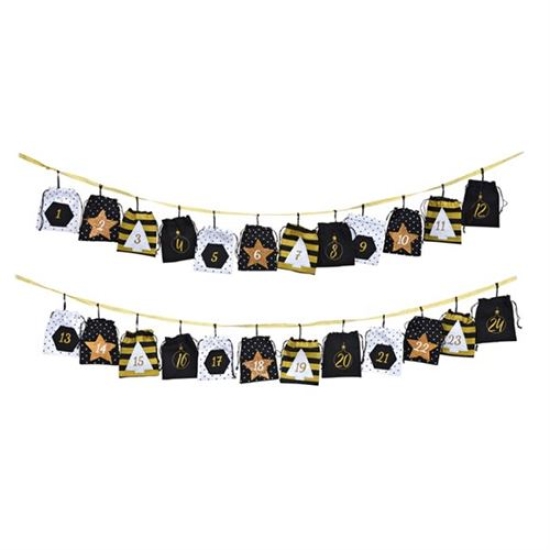Herboristeria Advent Calendar In Fabric Black-Gold buy online