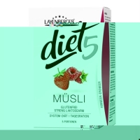 Layenberger Diet5 Muesli Himbeer-Erdbeer 5x 45g