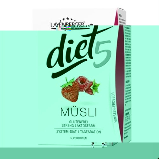 Layenberger Diet5 Muesli Himbeer-Erdbeer 5x 45g buy online