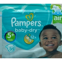 Pampers Baby Dry Gr5 + 12-17kg Junior Plus Savings Pack 36 pcs