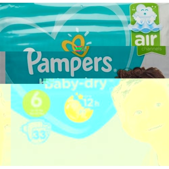 Pampers Baby Dry Grösse 6 13-18kg Ext Larg Spar 34 Stück buy online