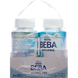 Beba Optipro Pre From birth ready to drink 6x 200ml