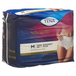 Tena Silhouette Discreet Plus M Weiss 6x 12 Stück