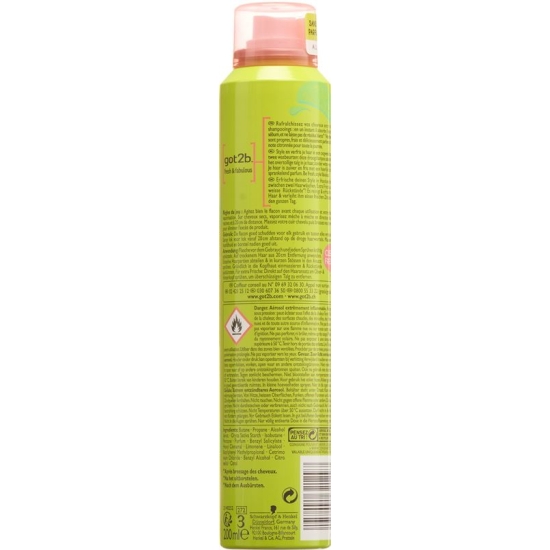 Got2b Fresh&fabulous Dry Shampoo Regular 200ml buy online
