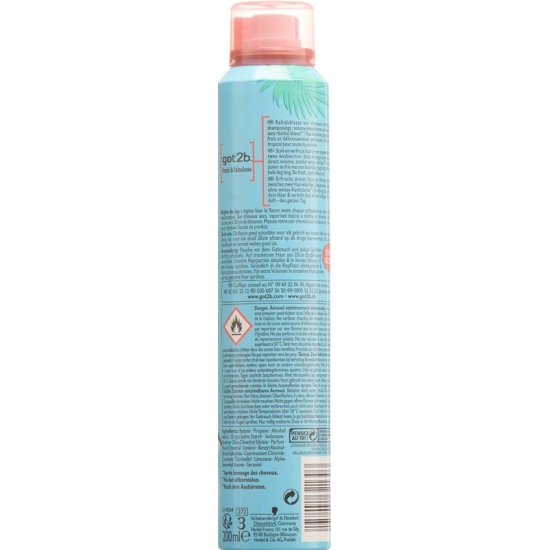 Got2b Fresh&fabulous Dry Shampoo Volume 200ml buy online