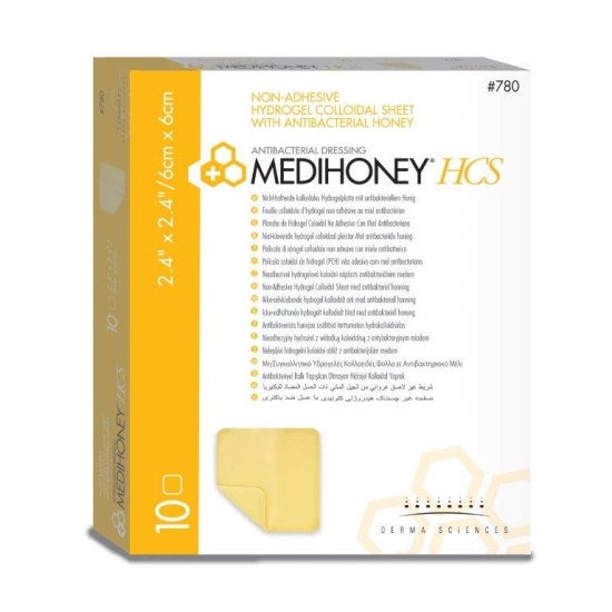 Medihoney Antibacterial Hcs 6x6cm 10 Stück buy online