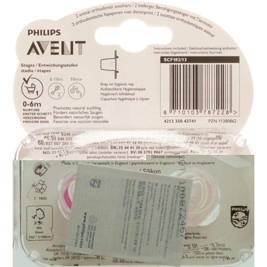 Avent Philips Beruhigungssaug Tiermotiv 0-6 Monate Girl 2 Stück buy online