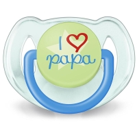 Avent Philips Beruhigungssauger I love Papa und Kiss me 6-18 Monate Boy 2 Stück