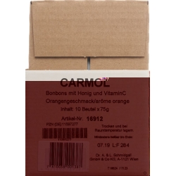 Carmol Lutschbonbons Orange Beutel 75g