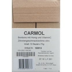Carmol Lutschbonbons Zitrone Beutel 75g