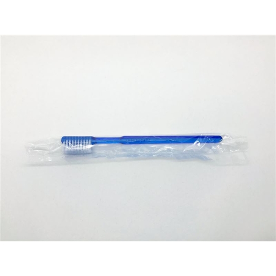 Med-comfort Zahnbürsten Blau mit Pasta 100 Stück buy online
