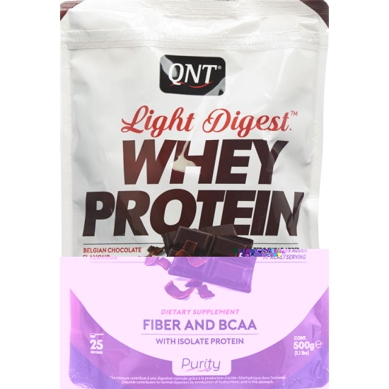 Qnt Light Digest Whey Protein Belgian Choco 500g buy online