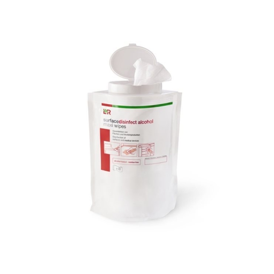 L&r Surfacedisinfect Alcohol Maxi Wipes 110 Stück buy online