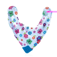 Nuby bib with bite corner design line