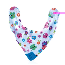 Nuby bib with bite corner design line